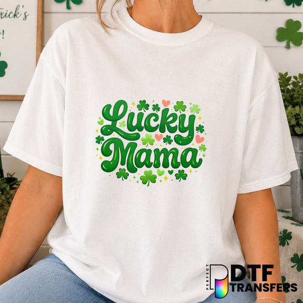 Lucky Mama – St. Patrick's Day DTF Transfer (view 1 of 2) – by Perfect DTF Transfers – Premade DTF Transfers – St. Patrick...