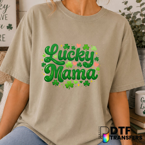 Lucky Mama – St. Patrick's Day DTF Transfer (view 2 of 2) – by Perfect DTF Transfers – Premade DTF Transfers – St. Patrick...