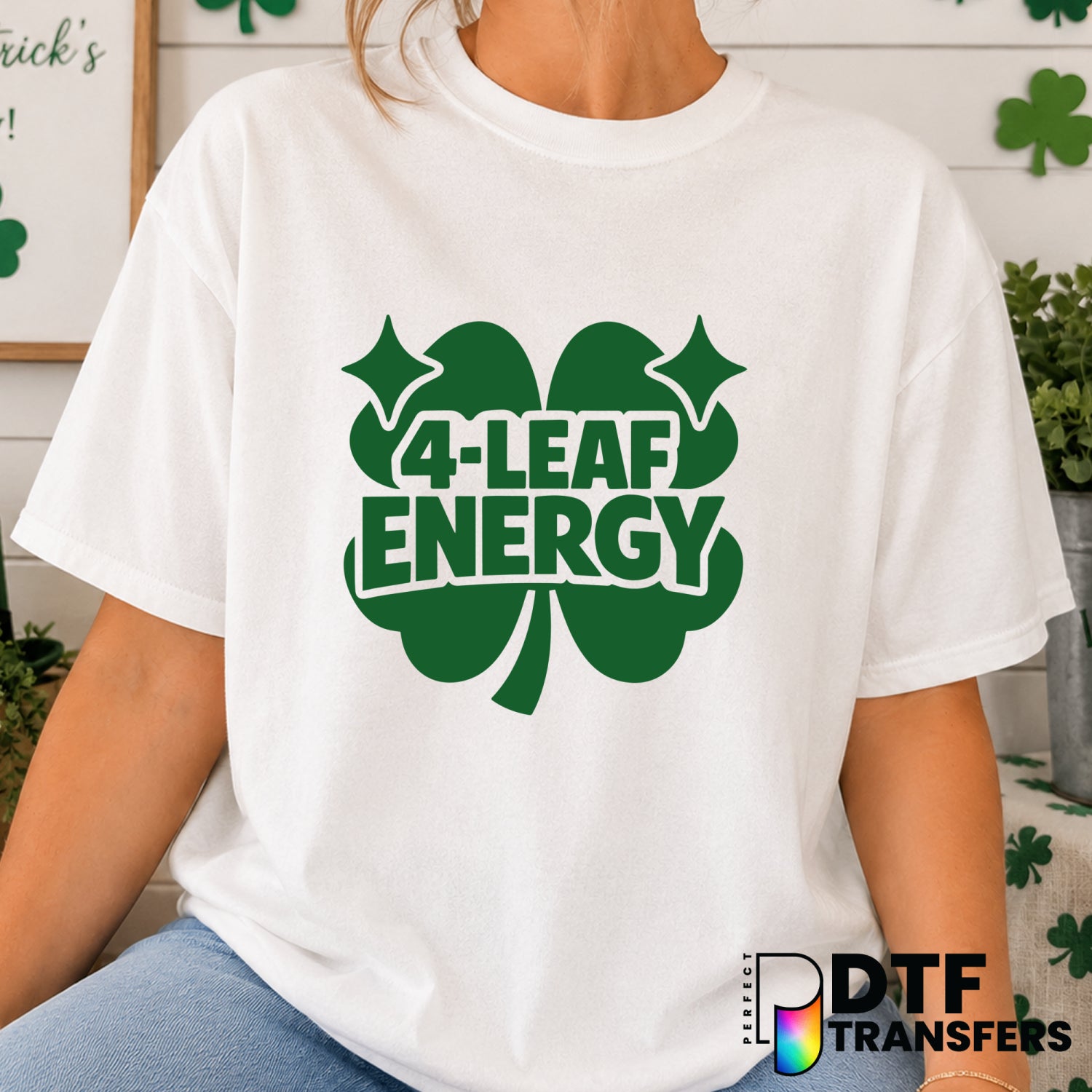 LUCKY – St. Patrick's Day DTF Transfer (view 1 of 2) – by Perfect DTF Transfers – Premade DTF Transfers – St. Patrick's Da...