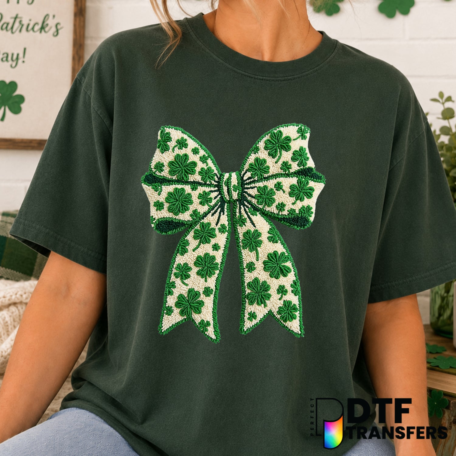 LUCKY – St. Patrick's Day DTF Transfer (view 1 of 2) – by Perfect DTF Transfers – Premade DTF Transfers – St. Patrick's Da...