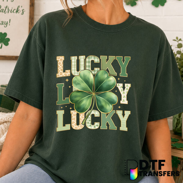 Lucky – St. Patrick's Day DTF Transfer (view 1 of 2) – by Perfect DTF Transfers – Premade DTF Transfers – St. Patrick's Da...