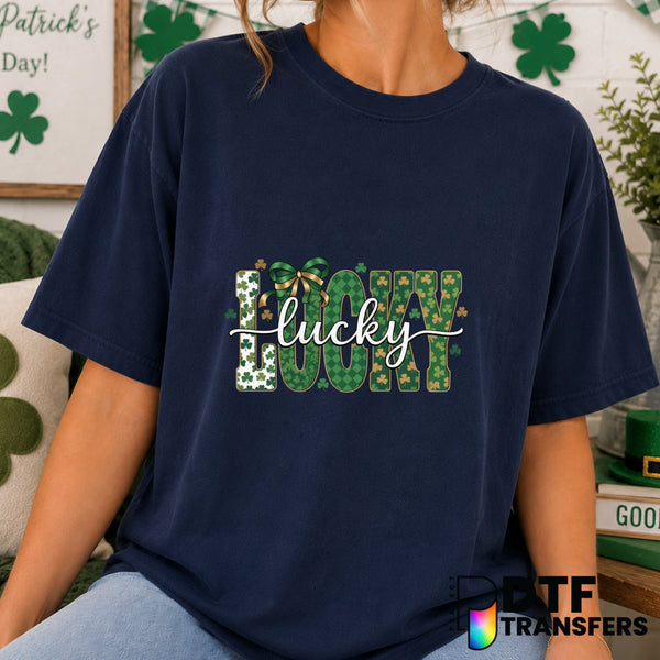Lucky St. Patrick's Day DTF Transfer (view 1 of 2) – by Perfect DTF Transfers – Premade DTF Transfers – St. Patrick's Day,...