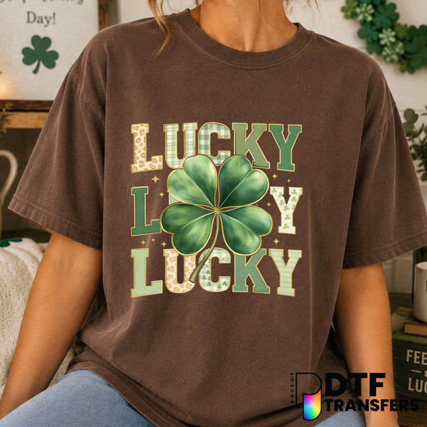 Lucky – St. Patrick's Day DTF Transfer (view 2 of 2) – by Perfect DTF Transfers – Premade DTF Transfers – St. Patrick's Da...