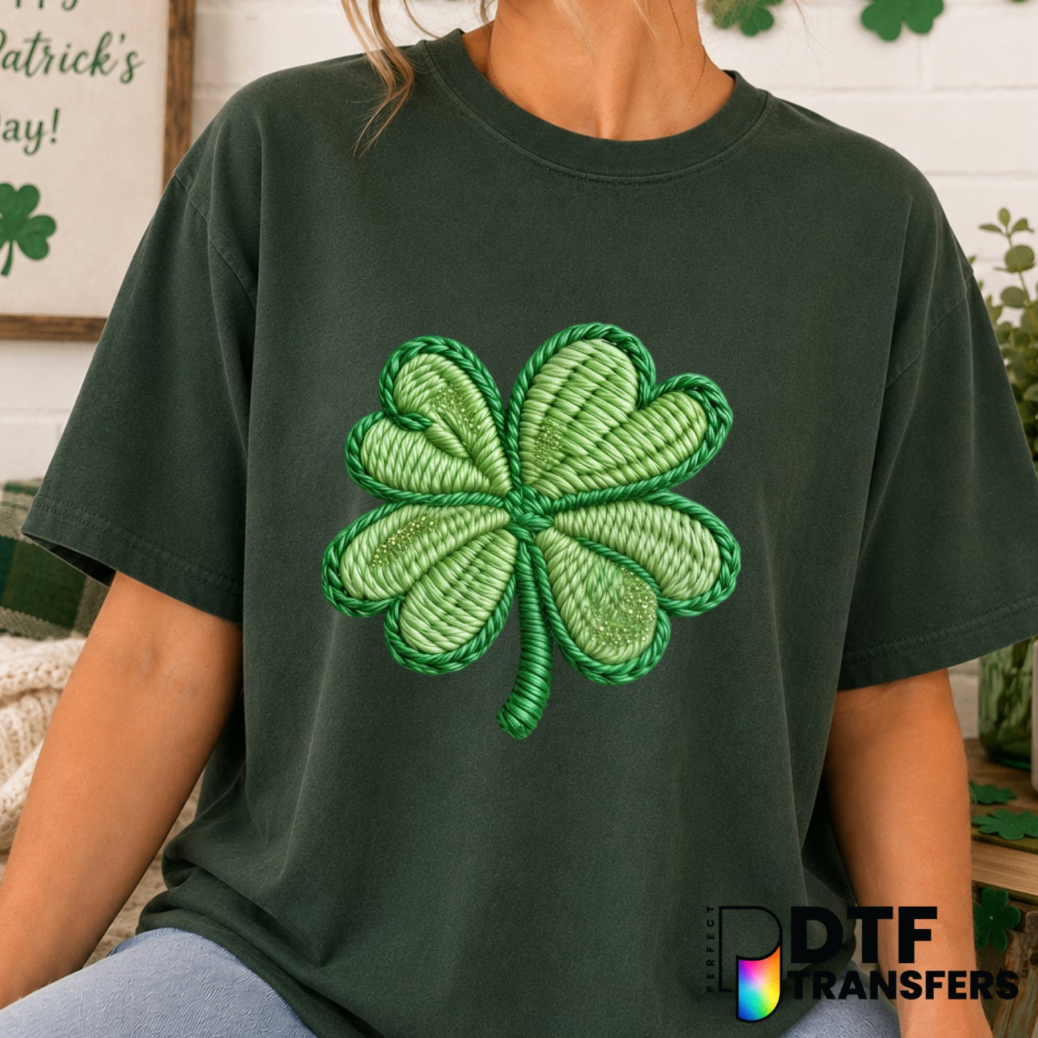 Lucky Vibes – St. Patrick's Day DTF Transfer (view 1 of 2) – by Perfect DTF Transfers – Premade DTF Transfers – St. Patric...