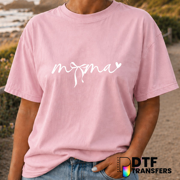 Mama Coquette Bow – Mother's Day DTF Transfer (view 1 of 2) – by Perfect DTF Transfers – Premade DTF Transfers – Mother's...