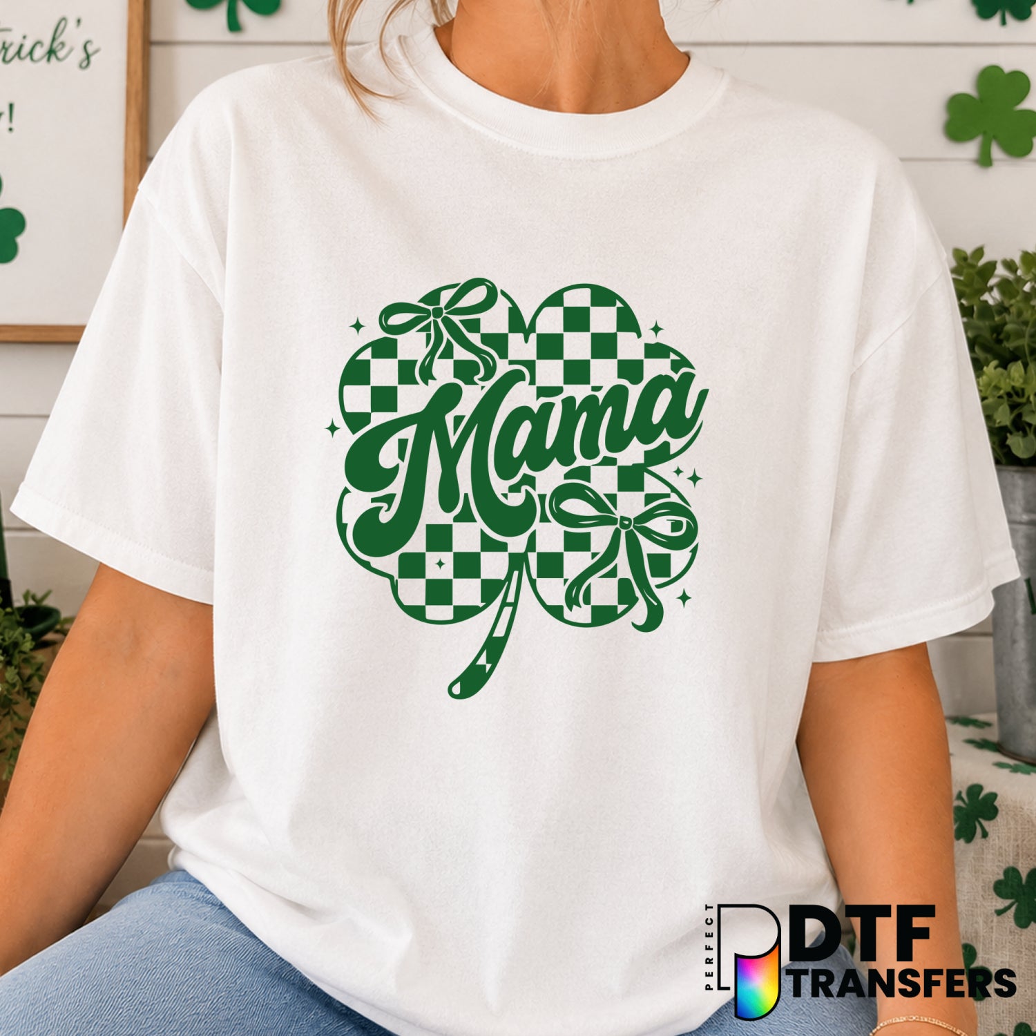 Mama Coquette – St. Patrick's Day DTF Transfer (view 2 of 2) – by Perfect DTF Transfers – Premade DTF Transfers – St. Patr...