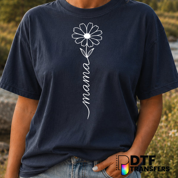 Mama Floral Script – Mother's Day DTF Transfer (view 2 of 2) – by Perfect DTF Transfers – Premade DTF Transfers – Mother's...