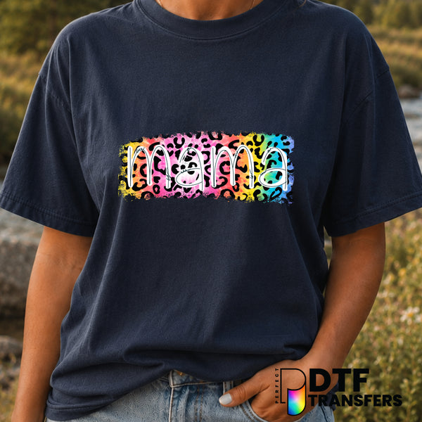 MAMA Leopard Print – Mother's Day DTF Transfer (view 1 of 2) – by Perfect DTF Transfers – Premade DTF Transfers – Mother's...