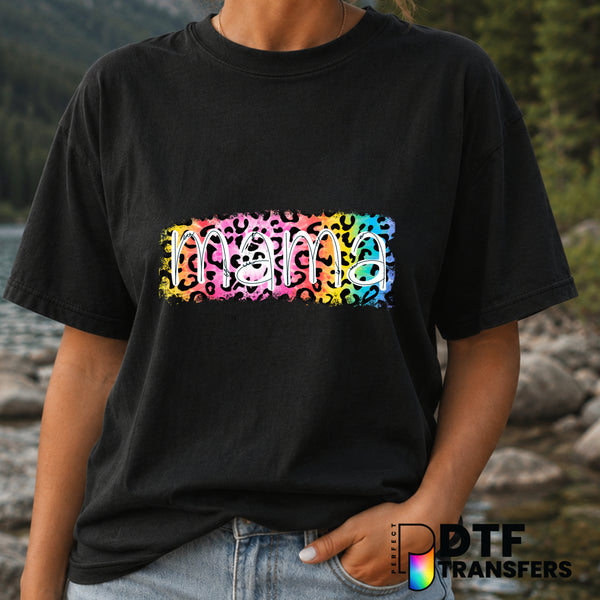 MAMA Leopard Print – Mother's Day DTF Transfer (view 2 of 2) – by Perfect DTF Transfers – Premade DTF Transfers – Mother's...