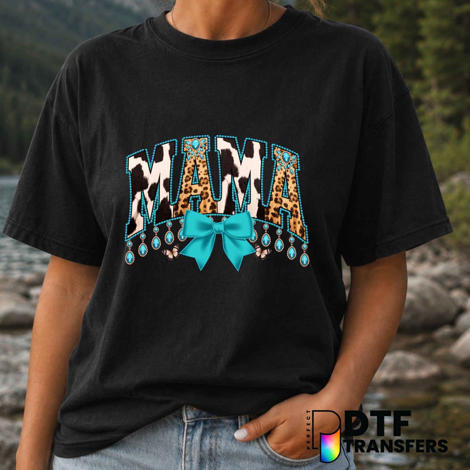 Mama – Mother's Day DTF Transfer (view 1 of 2) – by Perfect DTF Transfers – Premade DTF Transfers – Mother's Day, Mom