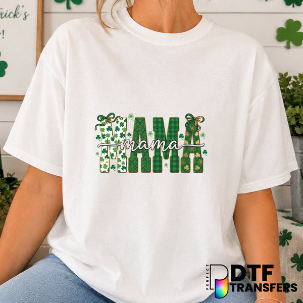 Mama St. Patrick's Day – DTF Transfer (view 2 of 2) – by Perfect DTF Transfers – Premade DTF Transfers – St. Patrick's Day...