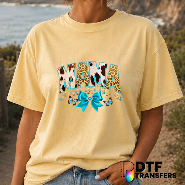 Mama Varsity Arch Coquette Bow – Mother's Day DTF Transfer (view 1 of 2) – by Perfect DTF Transfers – Premade DTF Transfer...