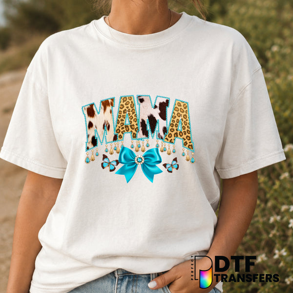 Mama Varsity Arch Coquette Bow – Mother's Day DTF Transfer (view 2 of 2) – by Perfect DTF Transfers – Premade DTF Transfer...