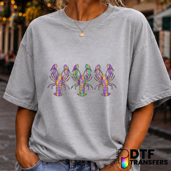 Mardi Gras Crawfish Jester – DTF Transfer (view 2 of 2) – by Perfect DTF Transfers – Premade DTF Transfers – Mardi Gras, F...