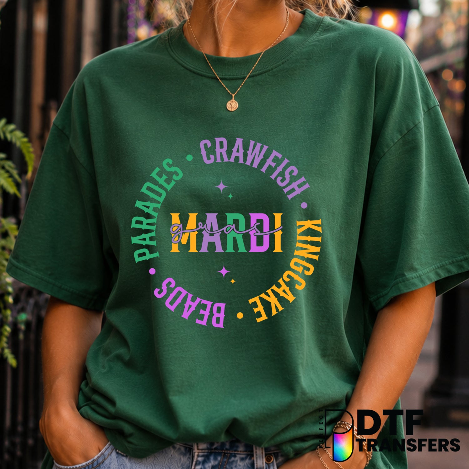 Mardi Gras EST. 1703 – Mardi Gras DTF Transfer (view 1 of 2) – by Perfect DTF Transfers – Premade DTF Transfers – Mardi Gr...