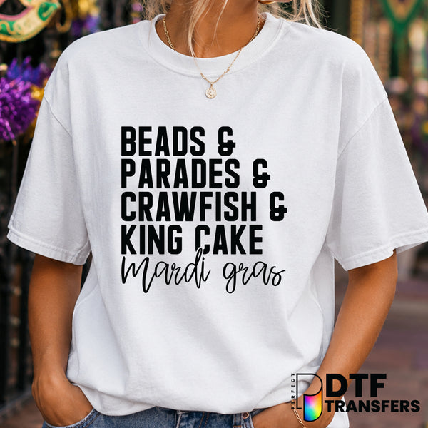 Mardi Gras – Mardi Gras DTF Transfer (view 1 of 2) – by Perfect DTF Transfers – Premade DTF Transfers – Mardi Gras, Festival