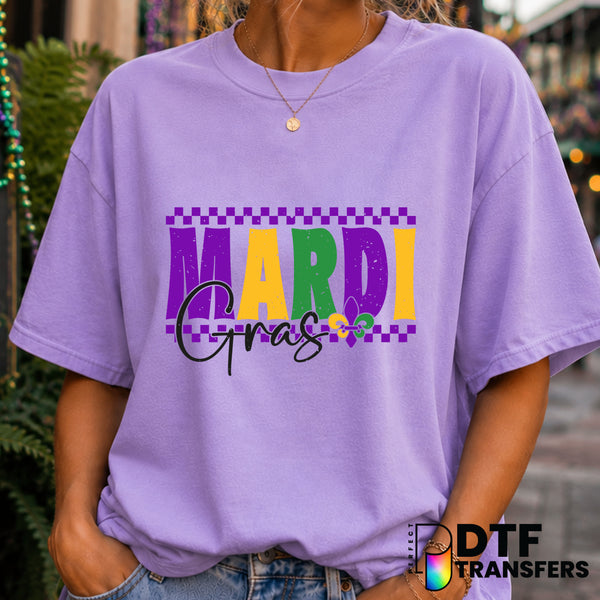 MARDI GRAS – Mardi Gras DTF Transfer (view 2 of 2) – by Perfect DTF Transfers – Premade DTF Transfers – Mardi Gras, Festival