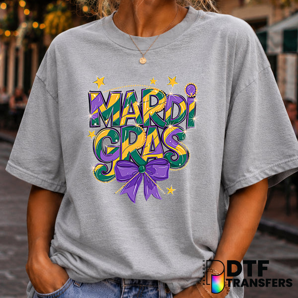 MARDI GRAS – Mardi Gras DTF Transfer (view 2 of 2) – by Perfect DTF Transfers – Premade DTF Transfers – Mardi Gras, Festival