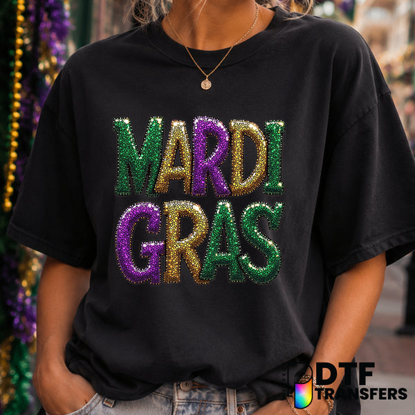 Mardi Gras – Mardi Gras DTF Transfer (view 2 of 2) – by Perfect DTF Transfers – Premade DTF Transfers – Mardi Gras, Festival