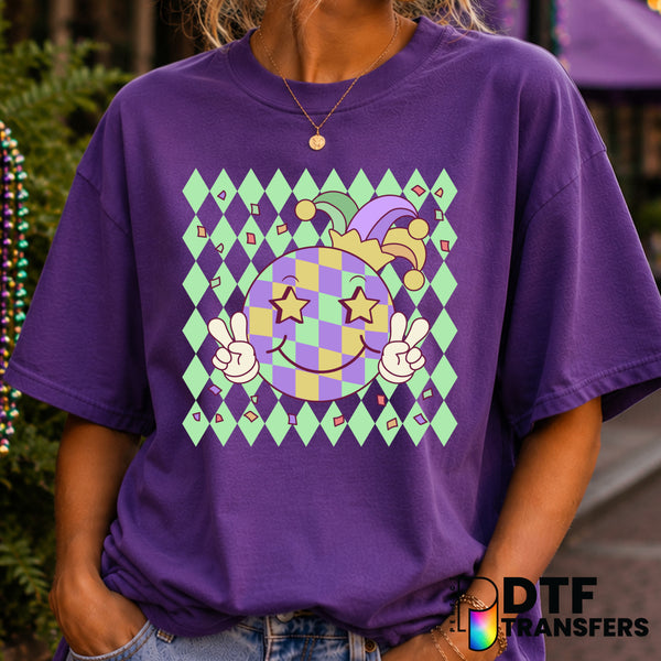 MARDI GRAS VIBES – Mardi Gras DTF Transfer (view 1 of 2) – by Perfect DTF Transfers – Premade DTF Transfers – Mardi Gras,...