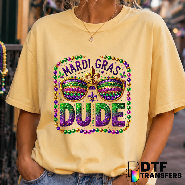 Mardi Gras Vibes – Mardi Gras DTF Transfer (view 2 of 2) – by Perfect DTF Transfers – Premade DTF Transfers – Mardi Gras,...