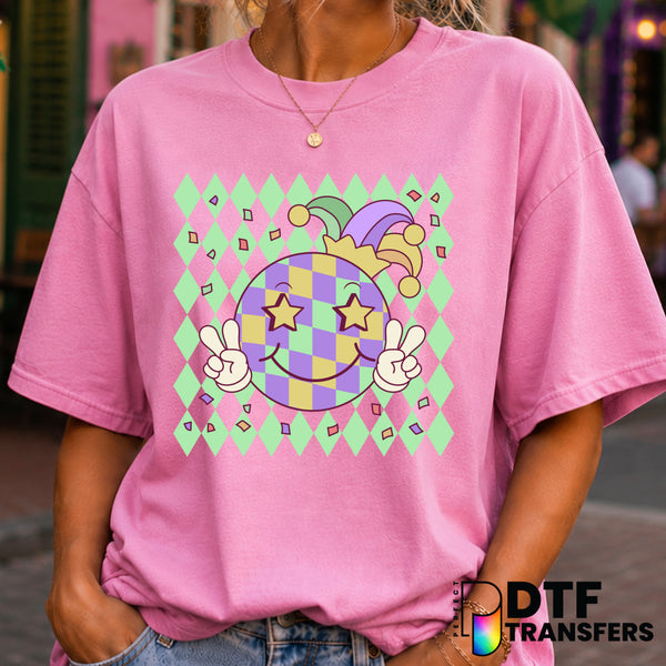 MARDI GRAS VIBES – Mardi Gras DTF Transfer (view 2 of 2) – by Perfect DTF Transfers – Premade DTF Transfers – Mardi Gras,...