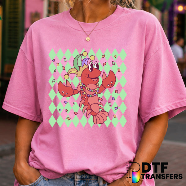 Mardi Gras Y'ALL Let The Good Times Roll – Mardi Gras DTF Transfer (view 2 of 2) – by Perfect DTF Transfers – Premade DTF...