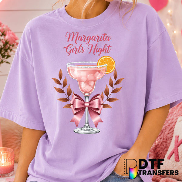 Margarita Girls Night – Valentine's Day DTF Transfer (view 2 of 2) – by Perfect DTF Transfers – Premade DTF Transfers – Va...