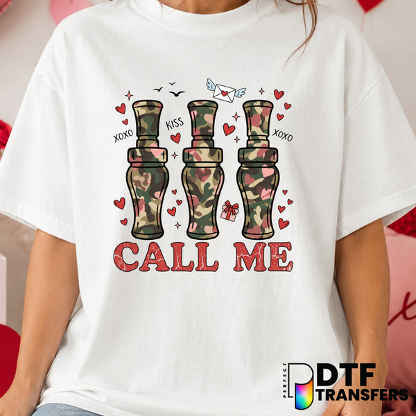Mister CALL ME DUCK CALL – Valentine's Day DTF Transfer (view 1 of 2) – by Perfect DTF Transfers – Premade DTF Transfers –...
