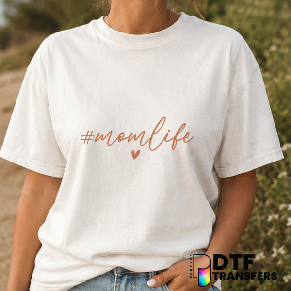 Mom Life – Mother's Day DTF Transfer (view 2 of 2) – by Perfect DTF Transfers – Premade DTF Transfers – Mother's Day, Mom