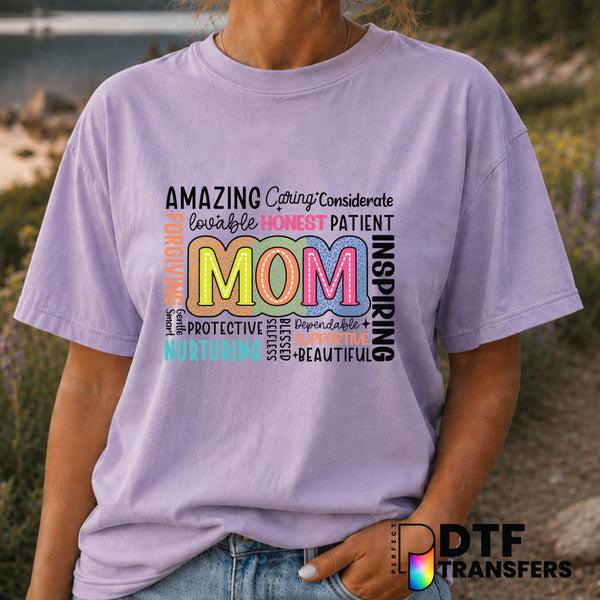Mom Life – Mother's Day DTF Transfer (view 2 of 2) – by Perfect DTF Transfers – Premade DTF Transfers – Mother's Day, Mom