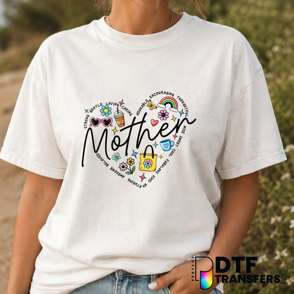Mother Roles List – Mother's Day DTF Transfer (view 2 of 2) – by Perfect DTF Transfers – Premade DTF Transfers – Mother's...