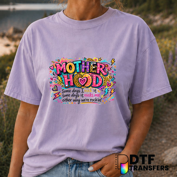 Motherhood – Mother's Day DTF Transfer (view 1 of 2) – by Perfect DTF Transfers – Premade DTF Transfers – Mother's Day, Mom
