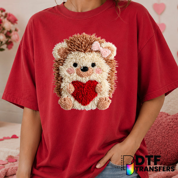 My little HEDGEHOG – Valentine's Day DTF Transfer (view 2 of 2) – by Perfect DTF Transfers – Premade DTF Transfers – Valen...