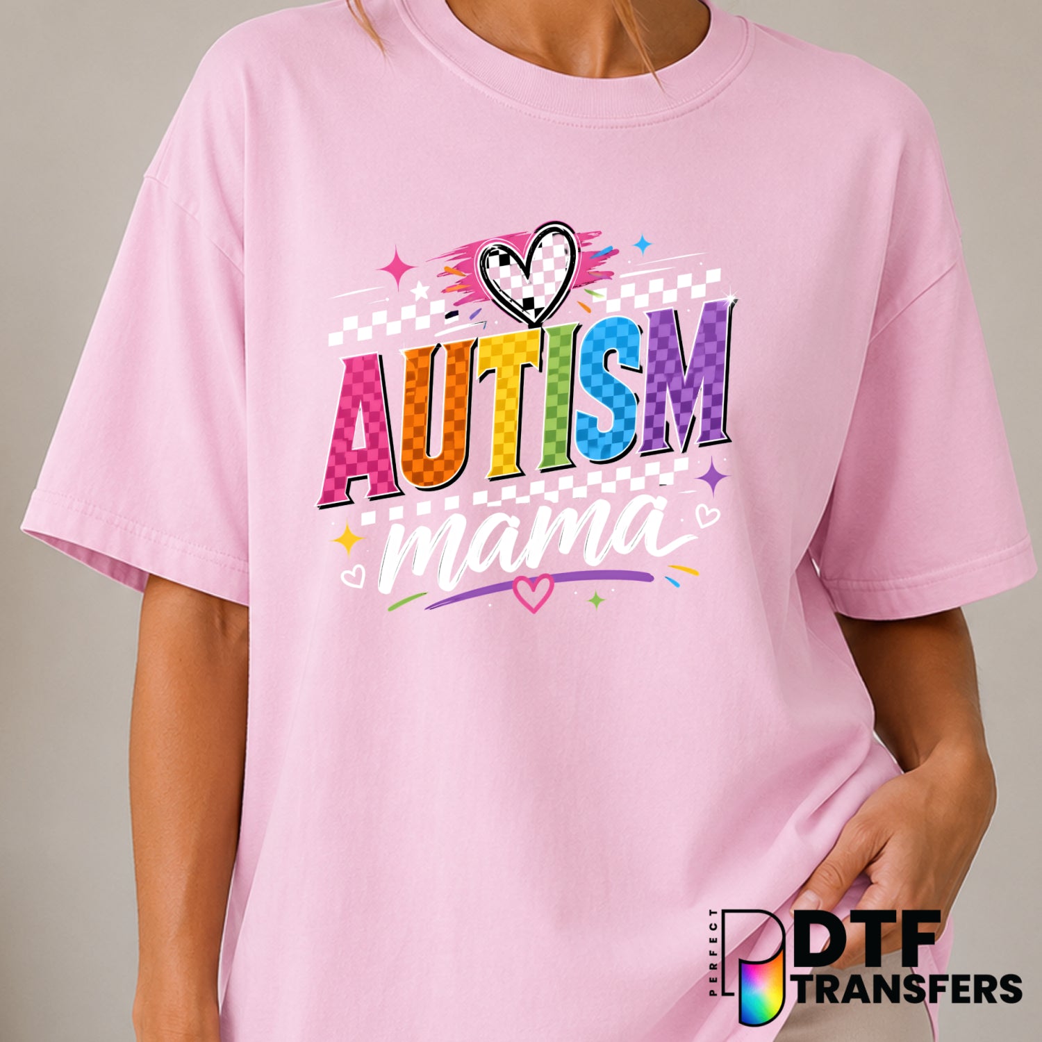Neurodiversity Autism Awareness Heart DTF Transfer (view 2 of 2) – by Perfect DTF Transfers – Premade DTF Transfers – Auti...