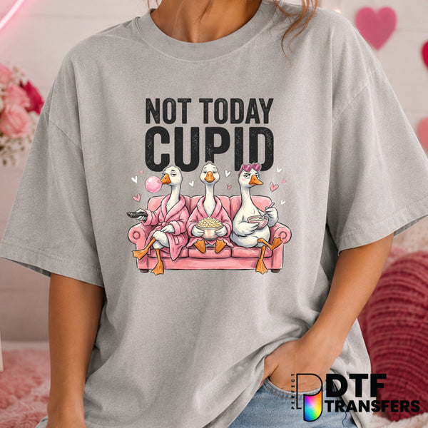 Not Today Cupid – Valentine's Day DTF Transfer (view 2 of 2) – by Perfect DTF Transfers – Premade DTF Transfers – Valentin...