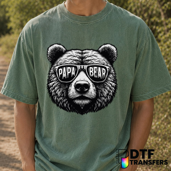 PAPA BEAR – Father's Day DTF Transfer (view 1 of 2) – by Perfect DTF Transfers – Premade DTF Transfers – Father's Day, Dad