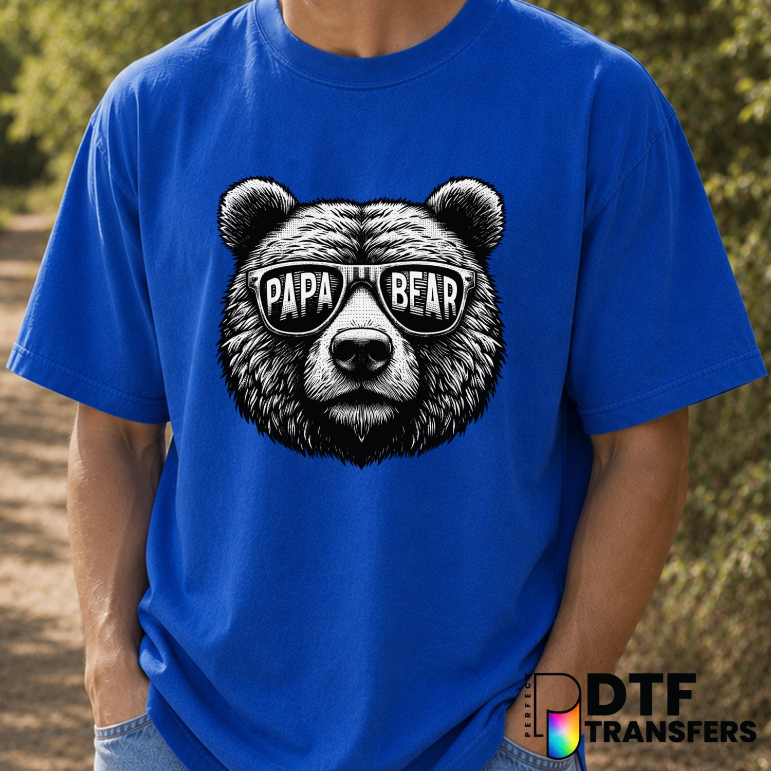 PAPA BEAR – Father's Day DTF Transfer (view 2 of 2) – by Perfect DTF Transfers – Premade DTF Transfers – Father's Day, Dad