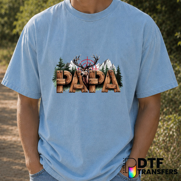 Papa – Father's Day DTF Transfer (view 1 of 2) – by Perfect DTF Transfers – Premade DTF Transfers – Father's Day, Dad