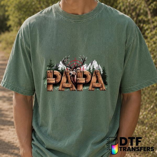 Papa – Father's Day DTF Transfer (view 2 of 2) – by Perfect DTF Transfers – Premade DTF Transfers – Father's Day, Dad