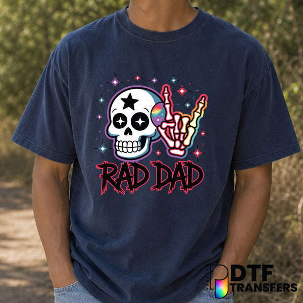 RAD DAD – Father's Day DTF Transfer (view 2 of 2) – by Perfect DTF Transfers – Premade DTF Transfers – Father's Day, Dad