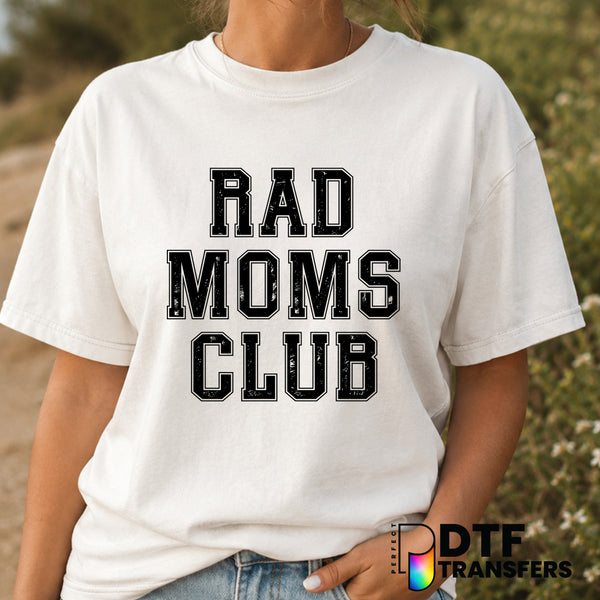 RAD MOMS CLUB Mother's Day – DTF Transfer (view 2 of 2) – by Perfect DTF Transfers – Premade DTF Transfers – Mother's Day,...