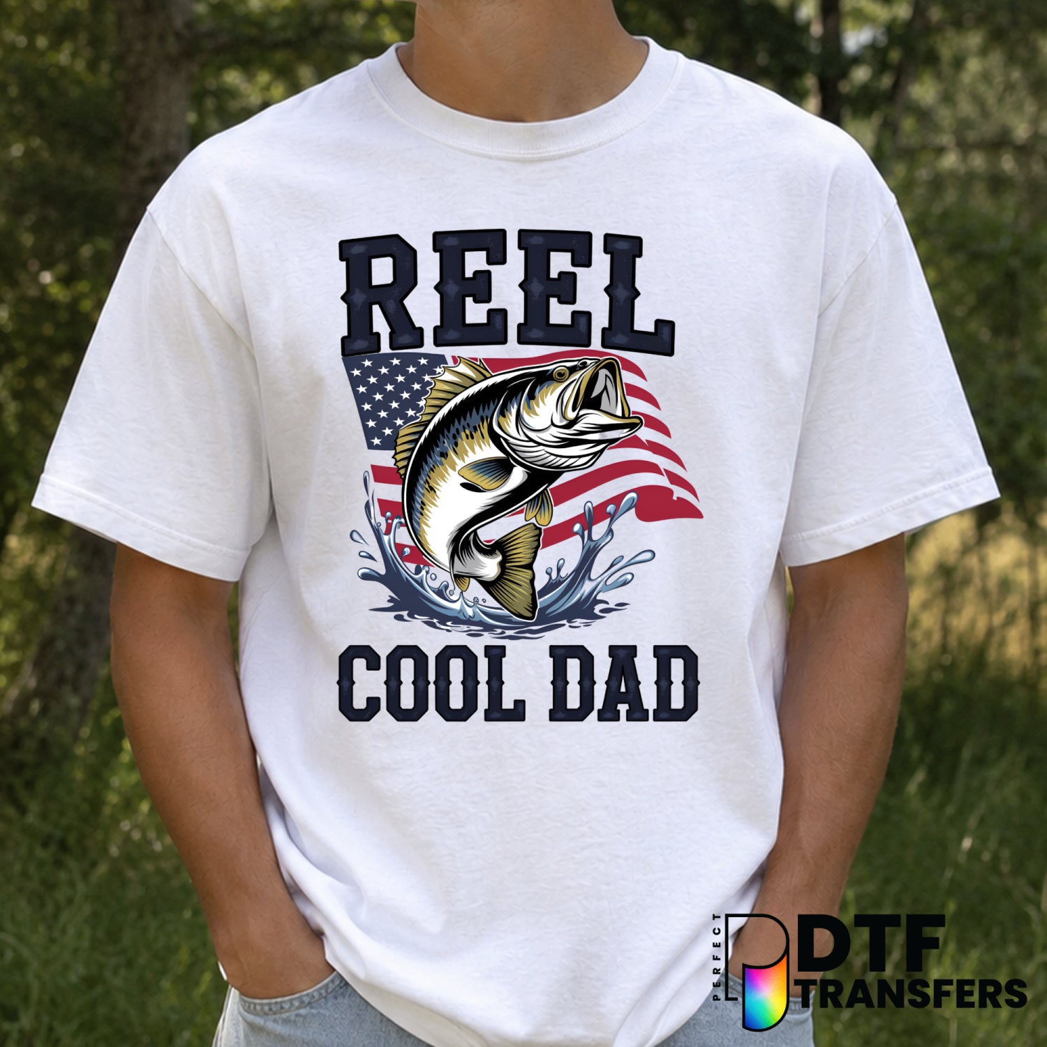 Reel Cool Dad – Father's Day DTF Transfer (view 1 of 2) – by Perfect DTF Transfers – Premade DTF Transfers – Father's Day,...