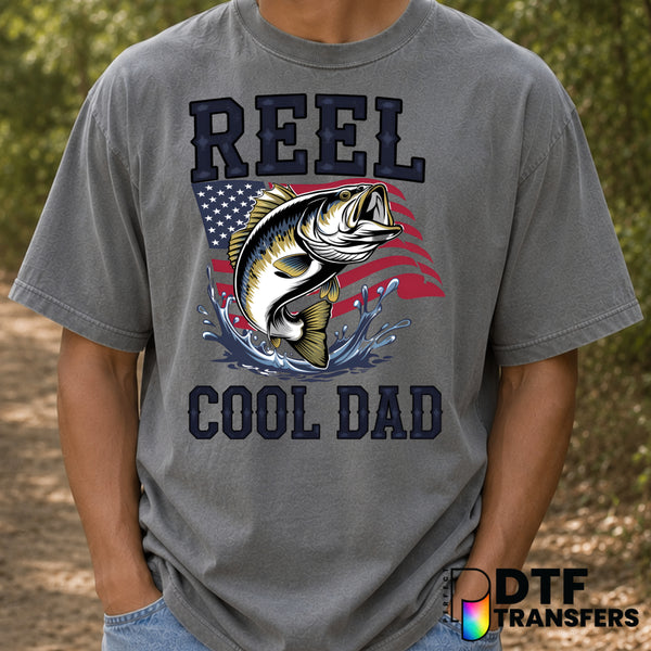 Reel Cool Dad – Father's Day DTF Transfer (view 2 of 2) – by Perfect DTF Transfers – Premade DTF Transfers – Father's Day,...