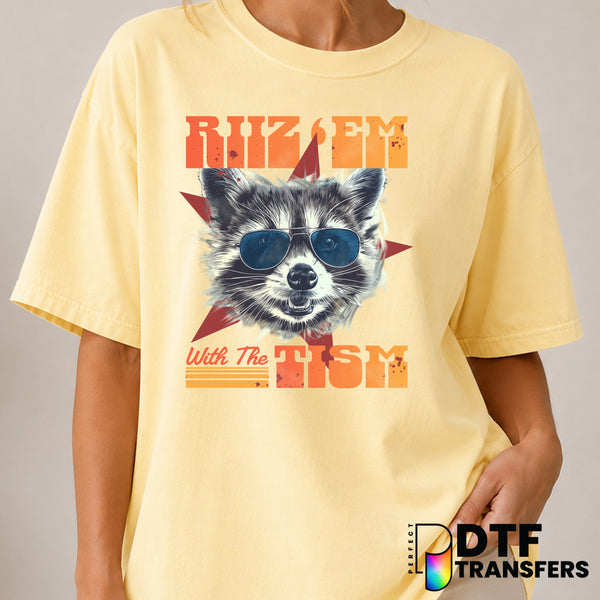 Rizz Em With The Tism – Autism Awareness DTF Transfer (view 2 of 2) – by Perfect DTF Transfers – Premade DTF Transfers – A...