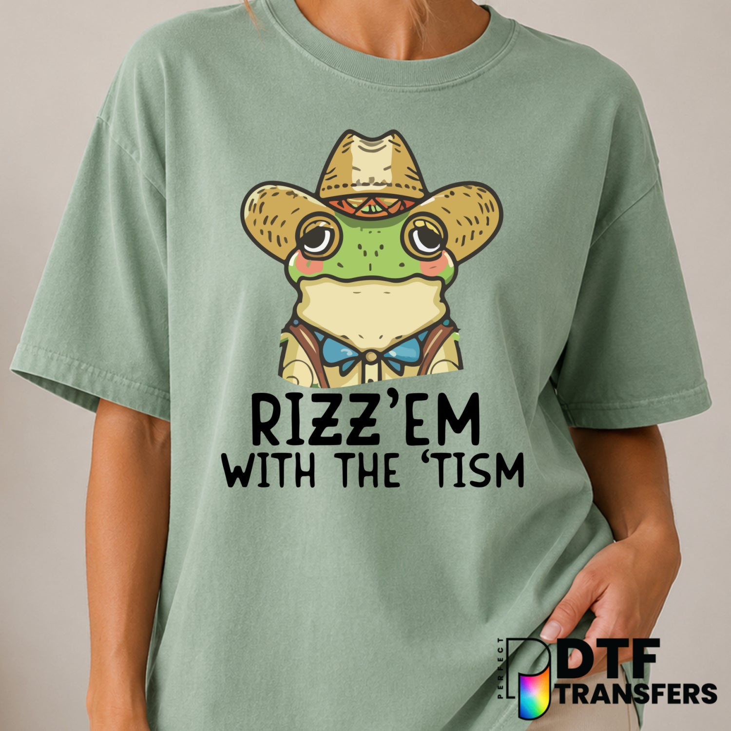 Rizz Em with the Tism – Autism Awareness DTF Transfer (view 2 of 2) – by Perfect DTF Transfers – Premade DTF Transfers – A...
