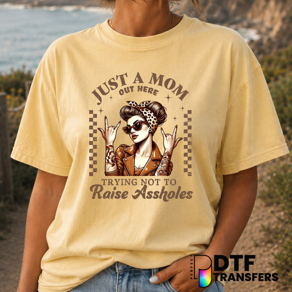 Sarcastic Raunchy Retro Checkered Mother's Day – DTF Transfer (view 1 of 2) – by Perfect DTF Transfers – Premade DTF Trans...