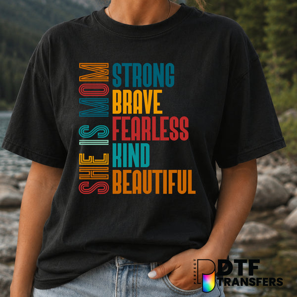 She Is Mother – Mother's Day DTF Transfer (view 1 of 2) – by Perfect DTF Transfers – Premade DTF Transfers – Mother's Day,...