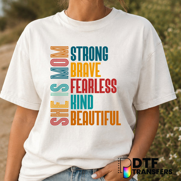 She Is Mother – Mother's Day DTF Transfer (view 2 of 2) – by Perfect DTF Transfers – Premade DTF Transfers – Mother's Day,...
