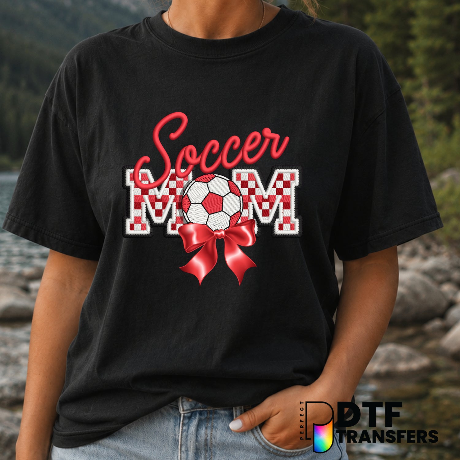 Soccer Mom – Mother's Day DTF Transfer (view 1 of 2) – by Perfect DTF Transfers – Premade DTF Transfers – Mother's Day, Mom